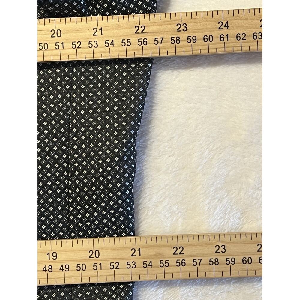 New Van Heusen Mens 42L Black White Geometric Tuxedo Dinner Jacket - Picture 12 of 15